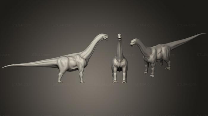 Статуэтки животных (Камаразавр Лентус, STKJ_1666) 3D модель для ЧПУ станка